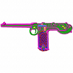 Guns Embroidery Design 9 Guns Embroidery Design 9